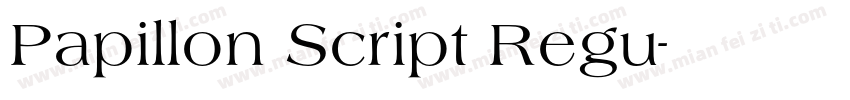 Papillon Script Regu字体转换